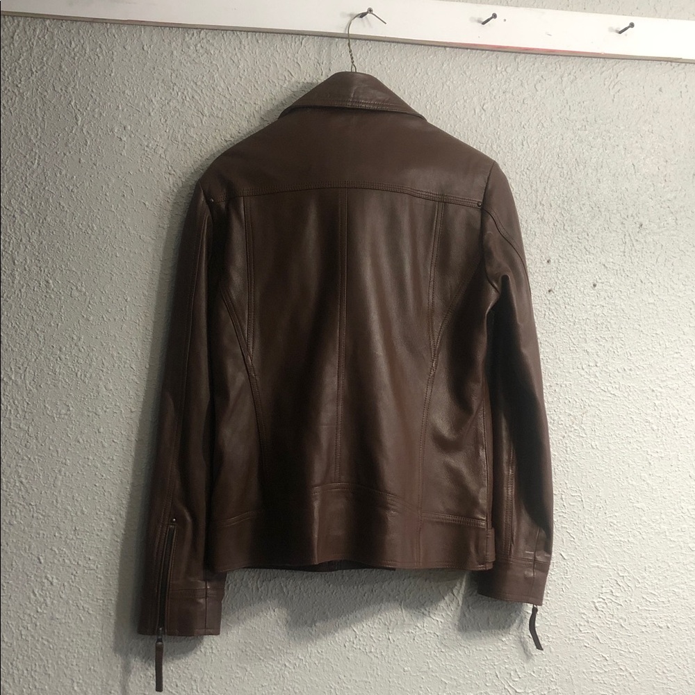 Genuine Leather Brown Jacket - Picture 8 of 14